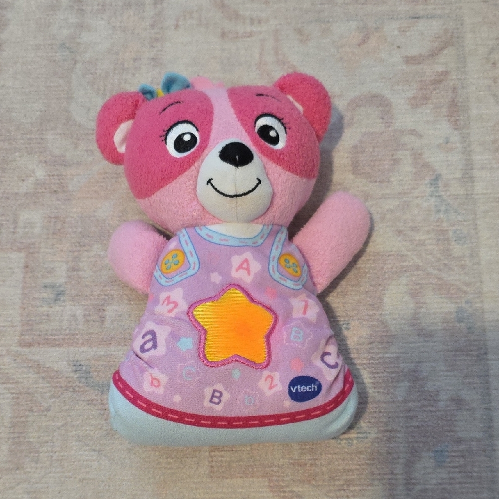 Vtech Soothing Sounds Pink Plush Bear Toy
